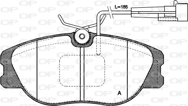 OPEN PARTS Jarrupala, levyjarru BPA0305.12